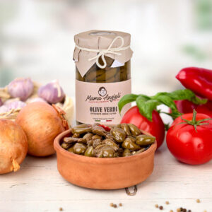 Italienische Feinkost - Onlineshop - Eingelegtes - entkernte grüne Oliven