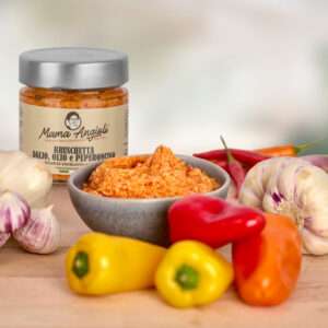Mama Angioli-Bruschetta Aglio Olio e Peperoncino / Scharfer Knoblauch Aufstrich 210g