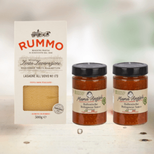 Mama Angioli und Rummo Lasagneset: Lasagne mit Bolognesesauce als Sparpaket